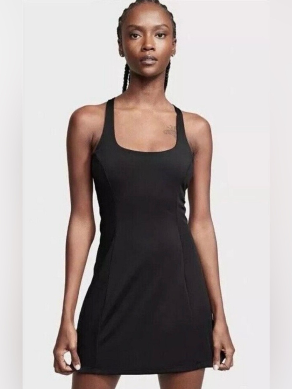 Victoria's Secret On Point Black Athletic Tank Dress Women's Size SM